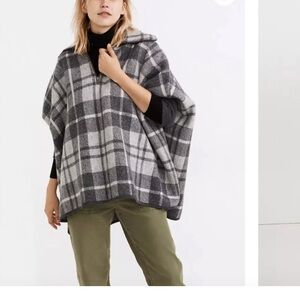Madewell Boiled Merino Wool Poncho
